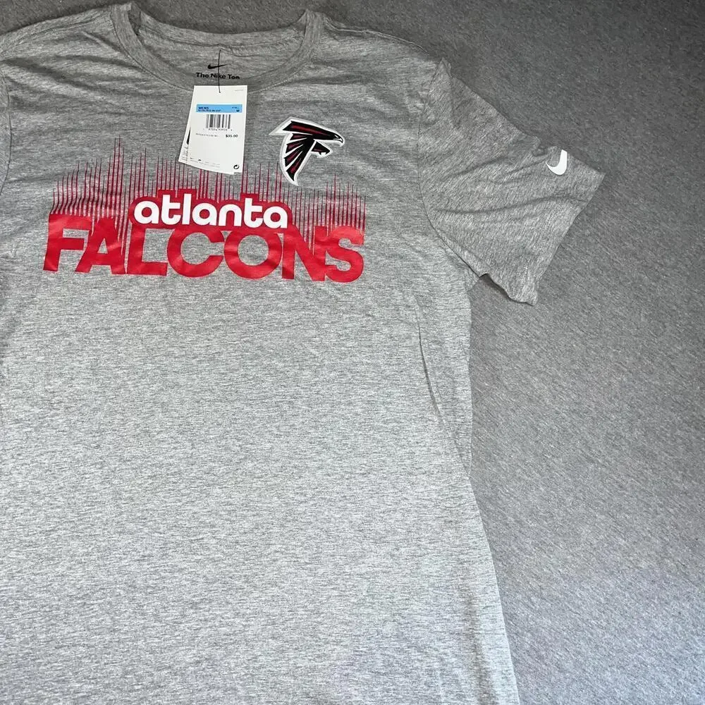NWT Nike NFL Atlanta Falcons Gray Men’s Medium Graphic T-Shirt Football Tee